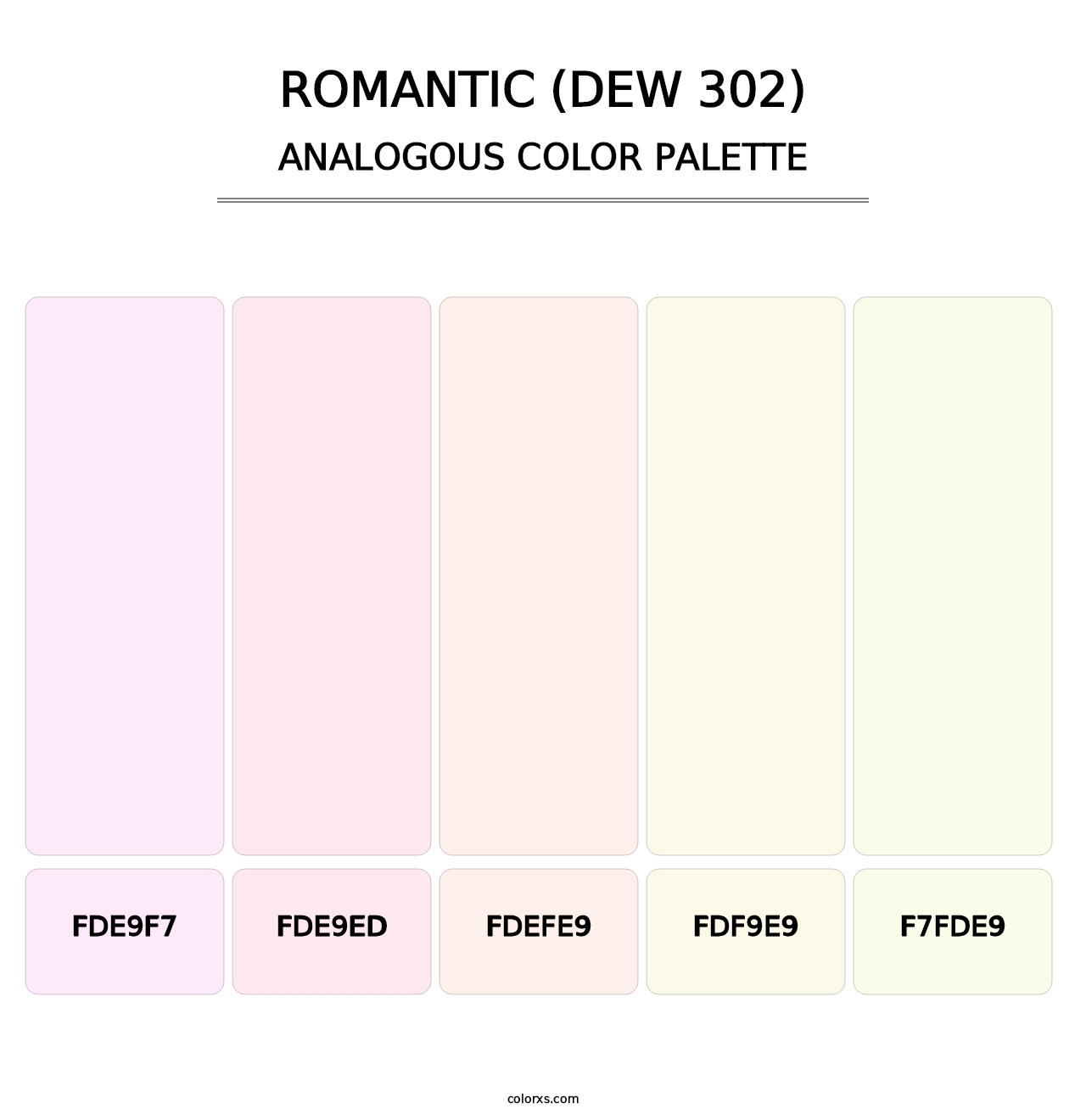 Romantic (DEW 302) - Analogous Color Palette