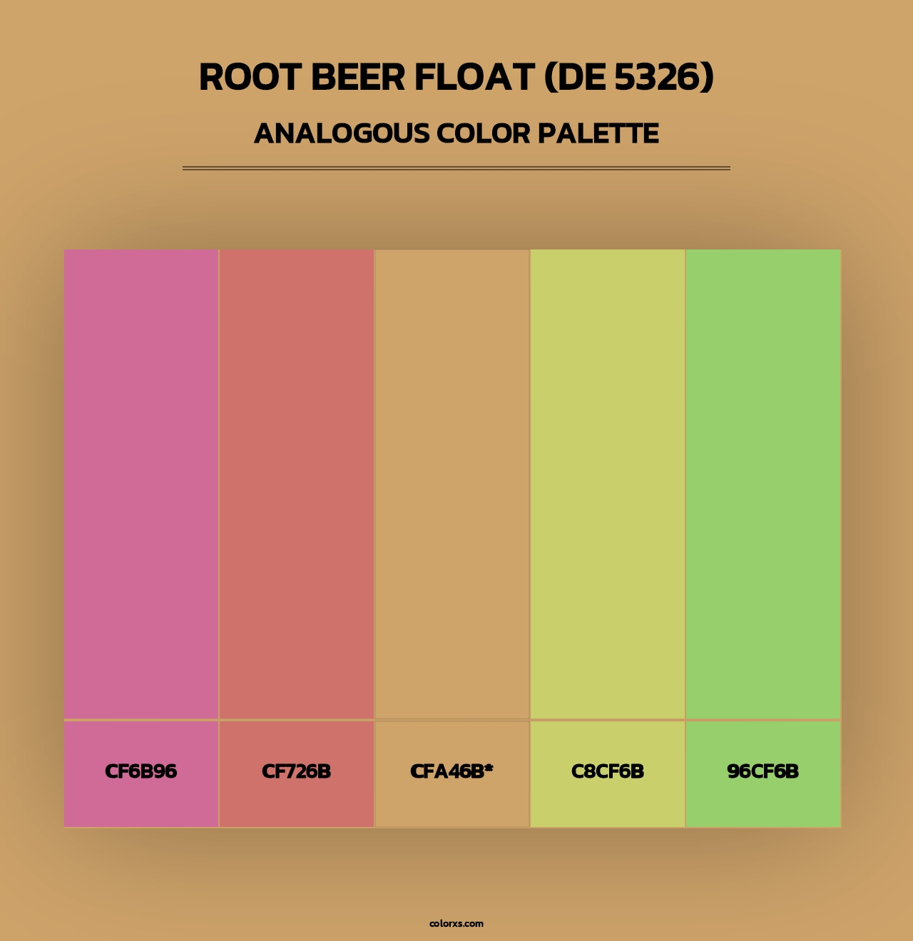 Root Beer Float (DE 5326) - Analogous Color Palette