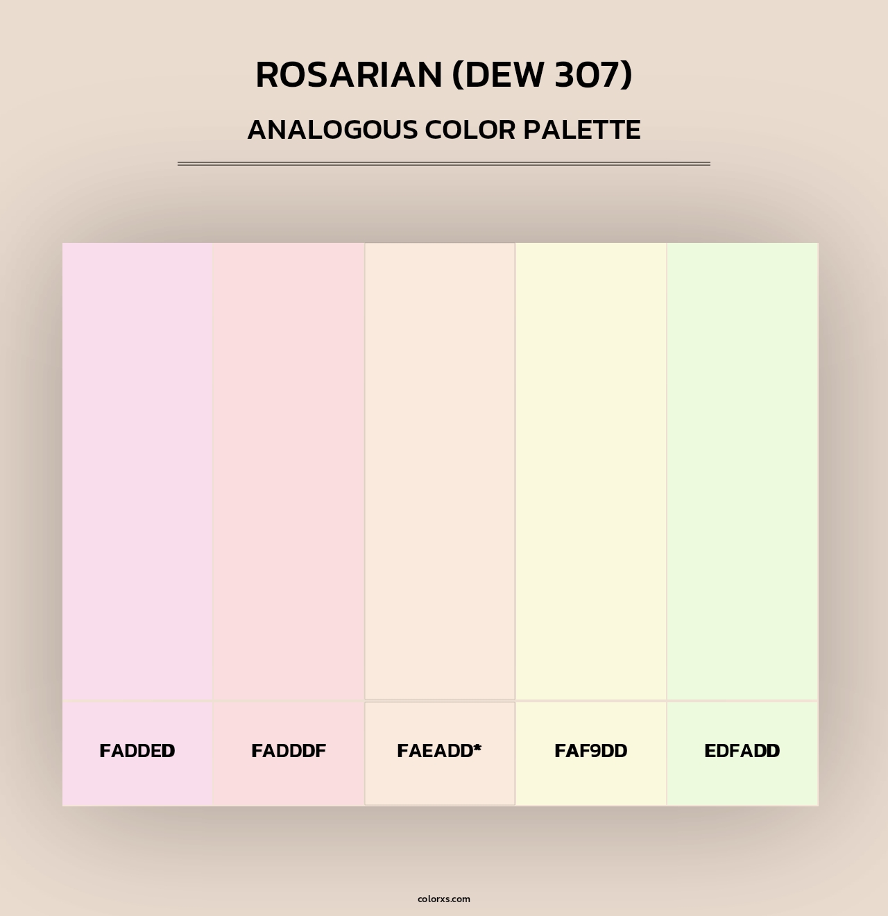 Rosarian (DEW 307) - Analogous Color Palette