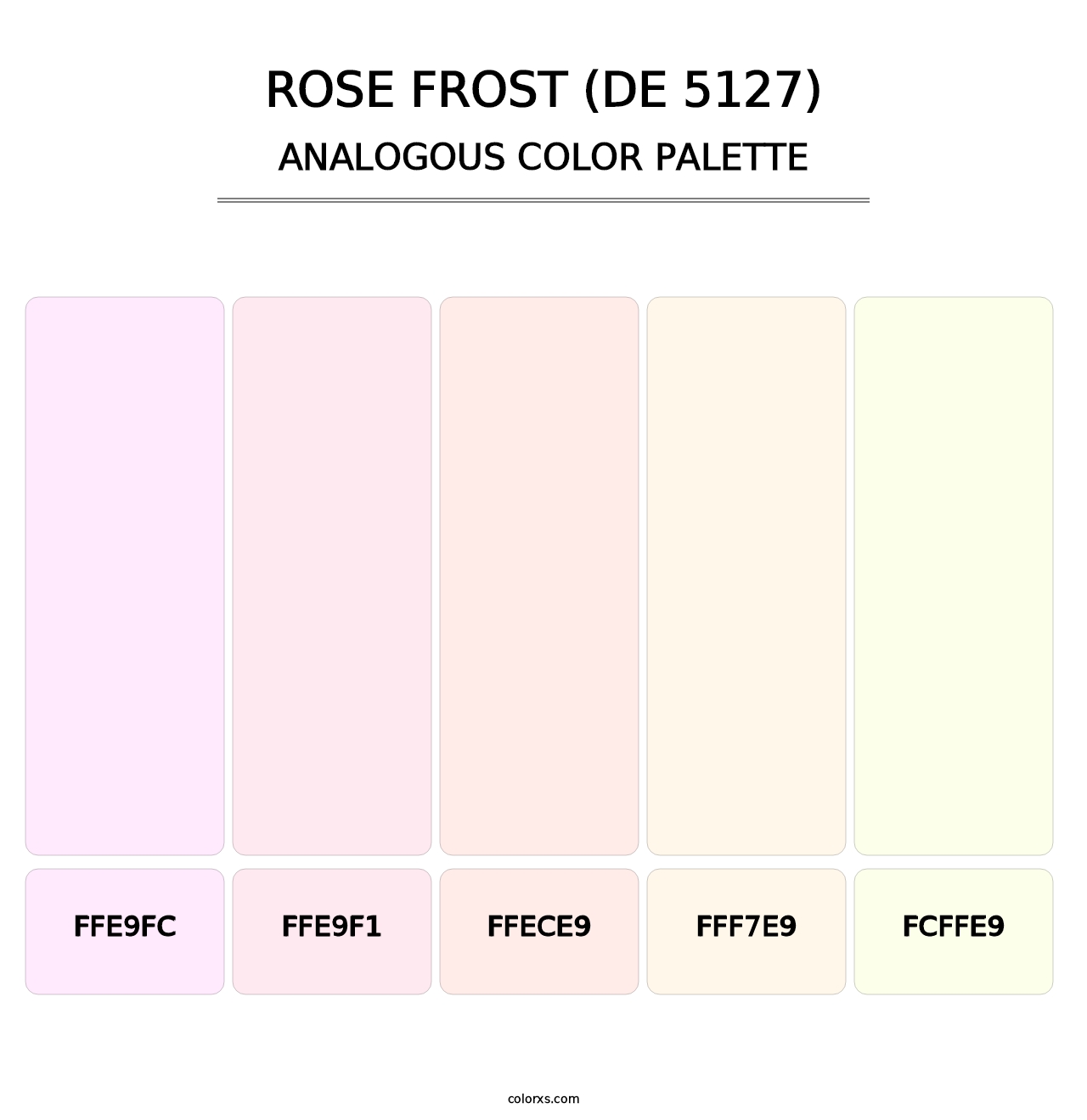 Rose Frost (DE 5127) - Analogous Color Palette