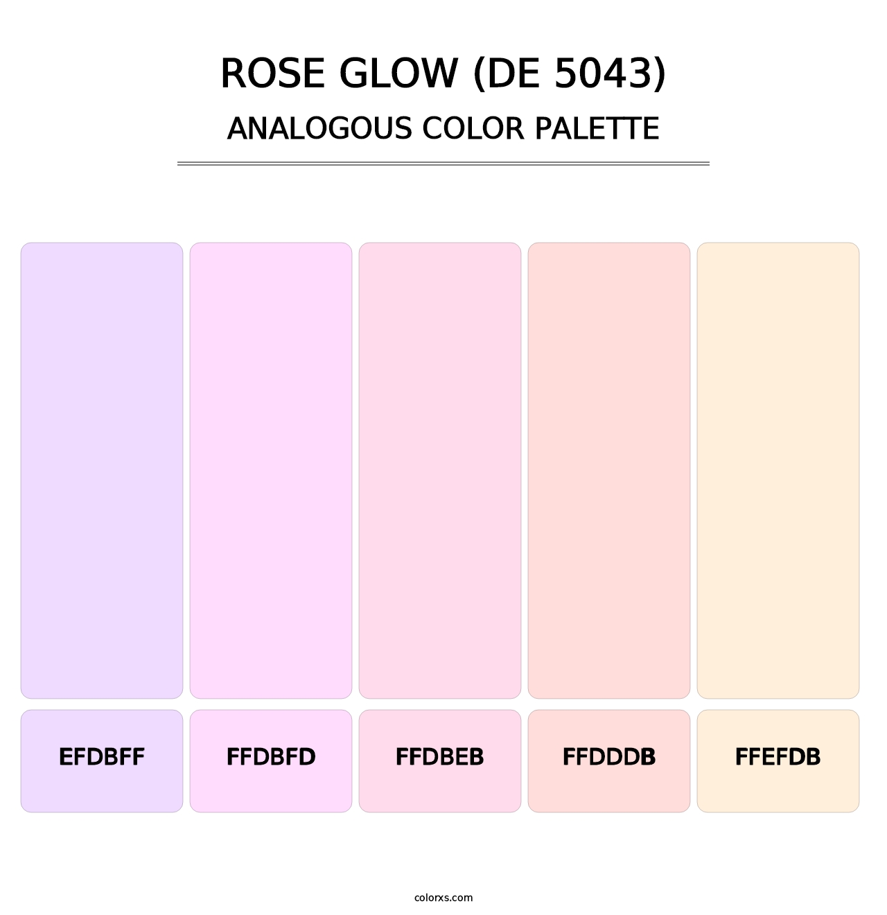 Rose Glow (DE 5043) - Analogous Color Palette
