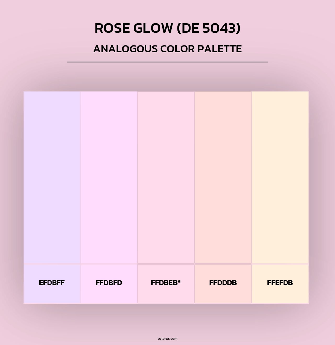 Rose Glow (DE 5043) - Analogous Color Palette