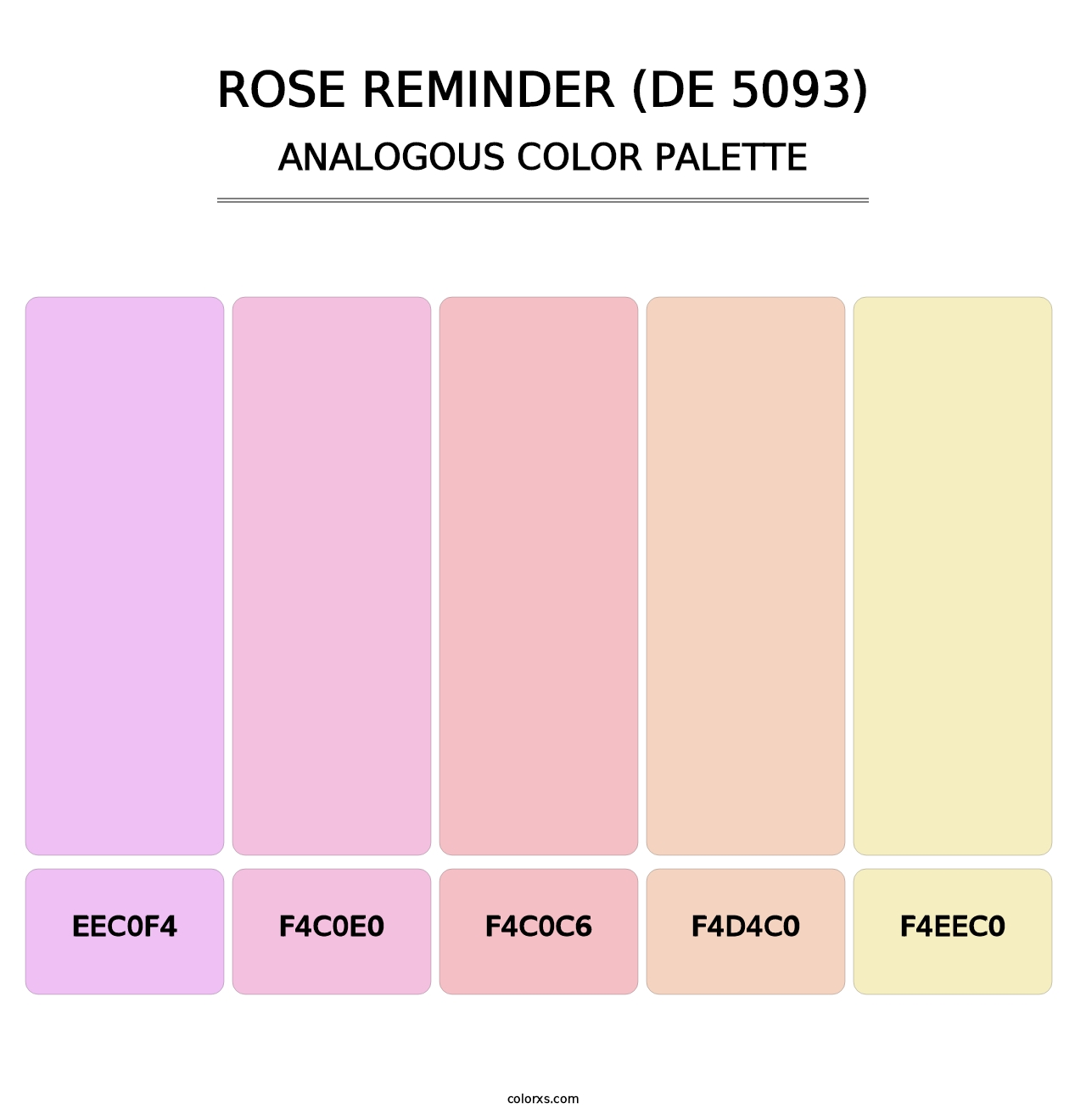 Rose Reminder (DE 5093) - Analogous Color Palette