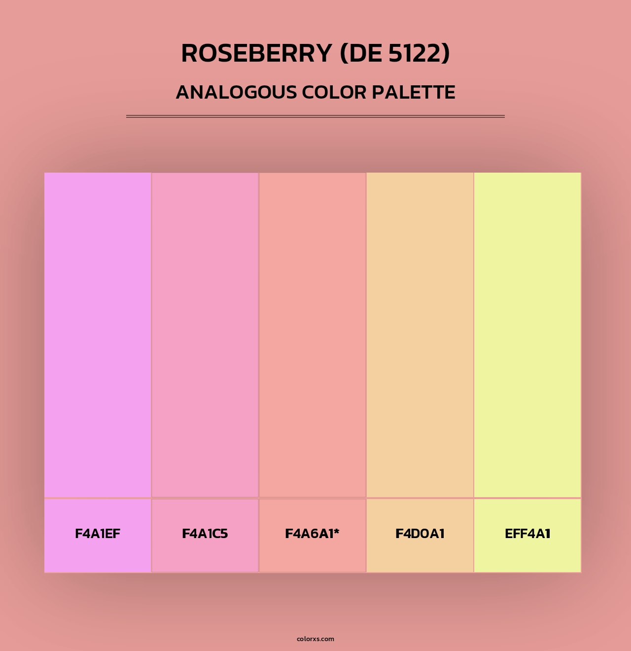 Roseberry (DE 5122) - Analogous Color Palette