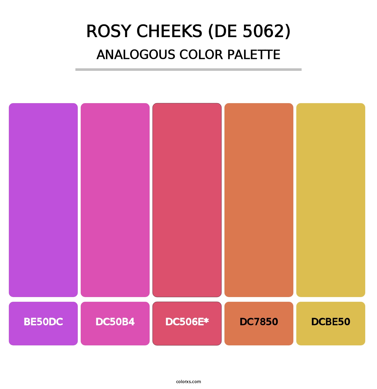 Rosy Cheeks (DE 5062) - Analogous Color Palette