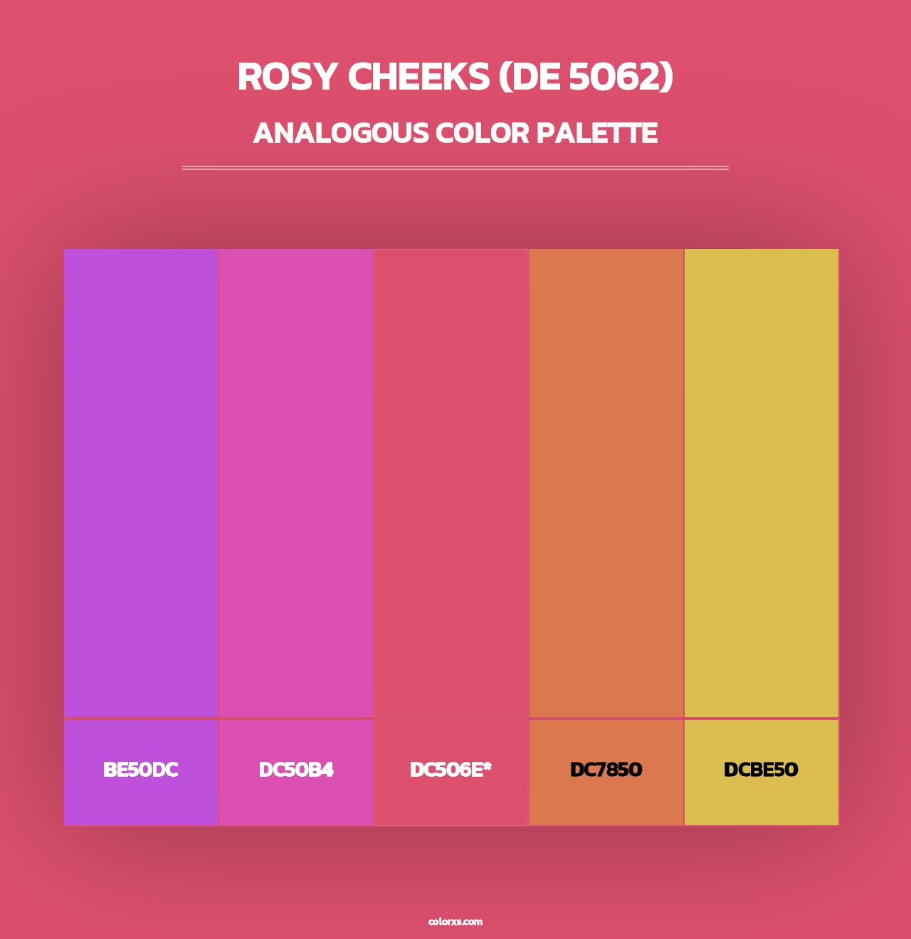 Rosy Cheeks (DE 5062) - Analogous Color Palette