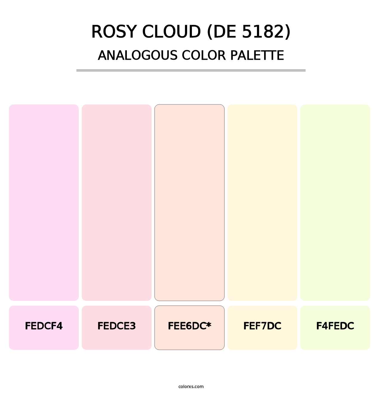 Rosy Cloud (DE 5182) - Analogous Color Palette