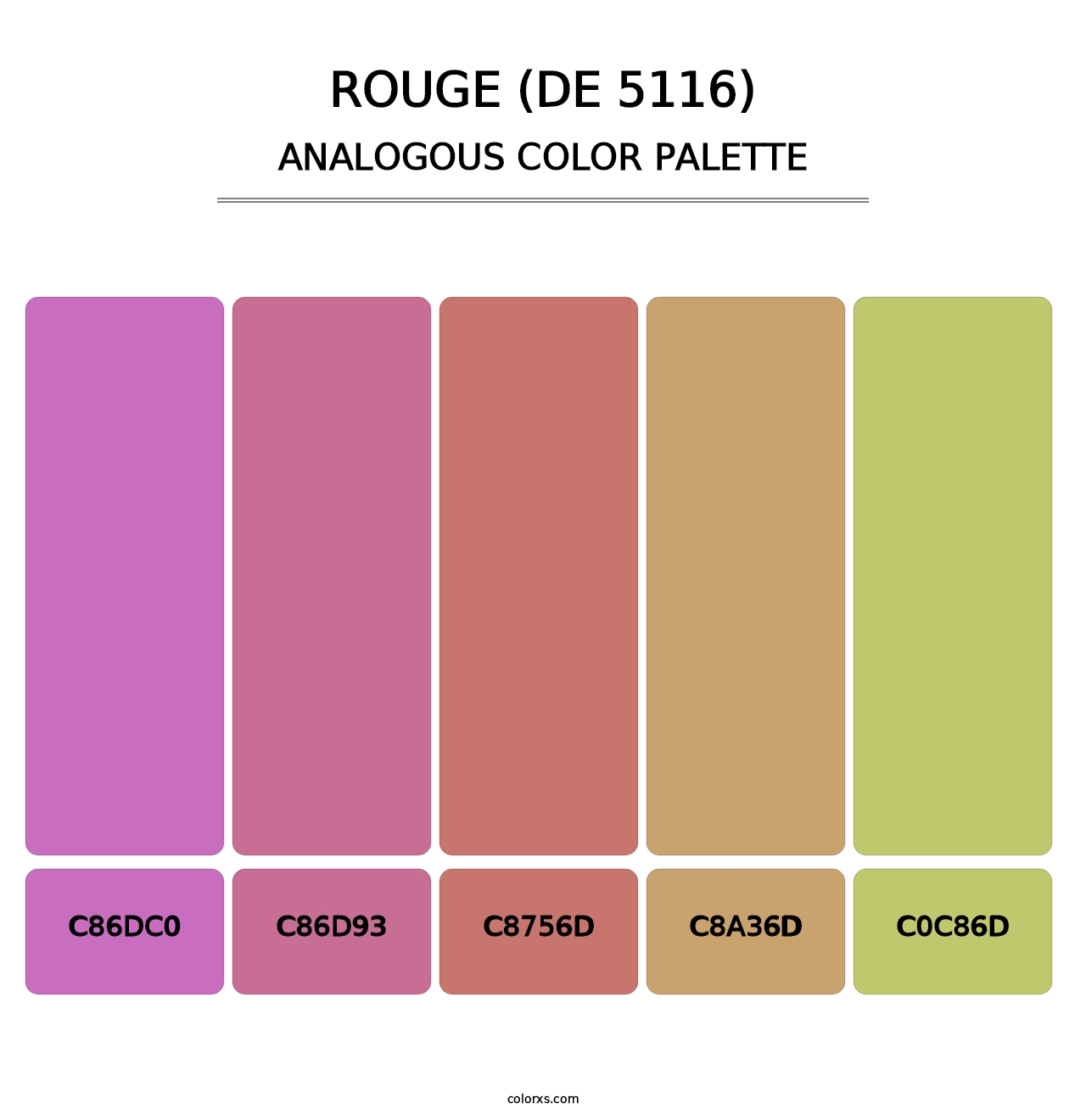 Rouge (DE 5116) - Analogous Color Palette