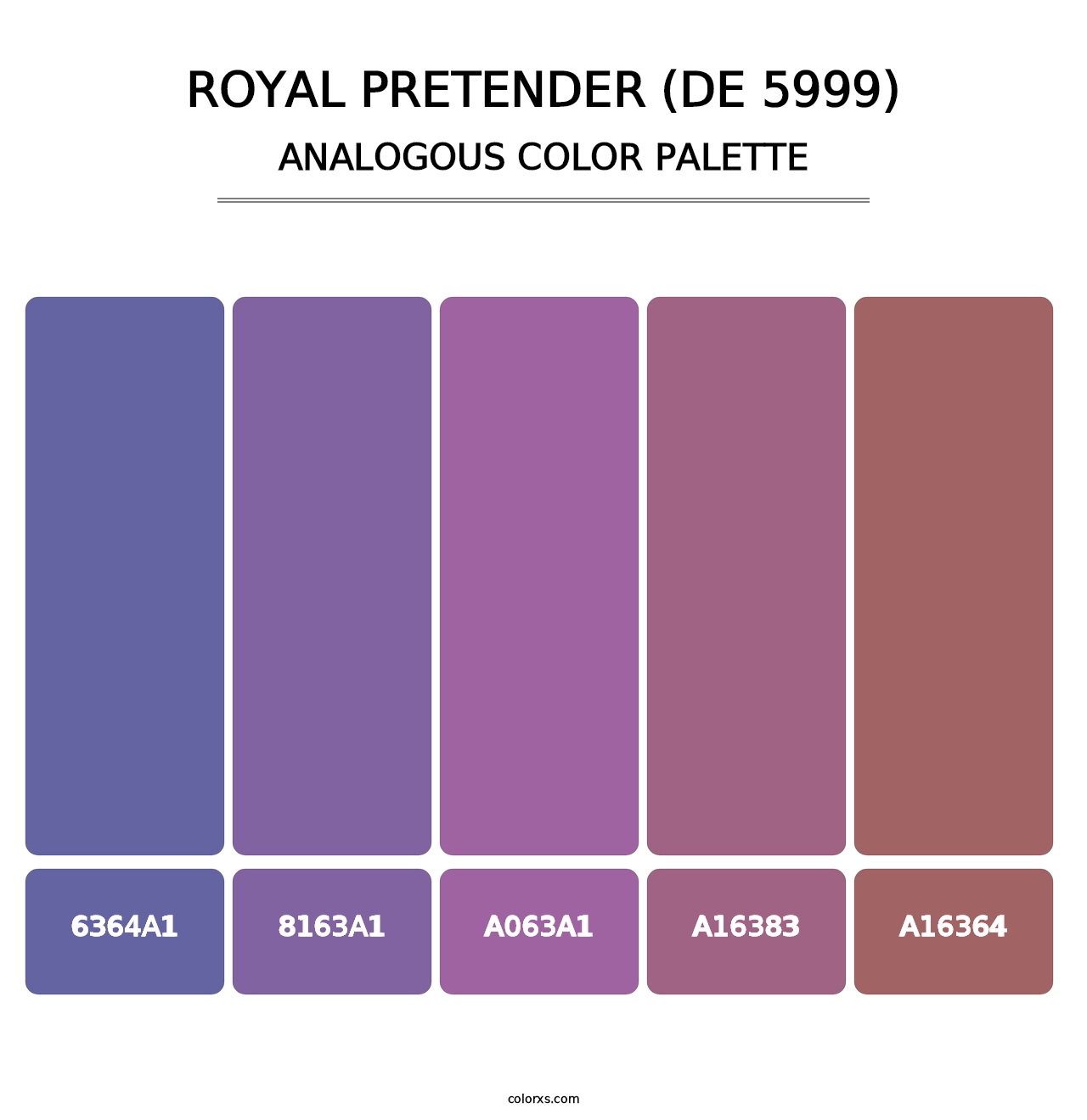 Royal Pretender (DE 5999) - Analogous Color Palette