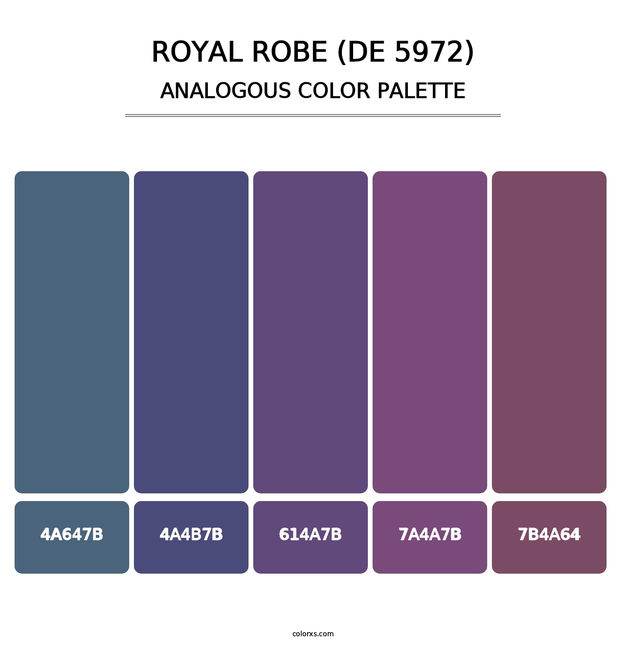 Royal Robe (DE 5972) - Analogous Color Palette