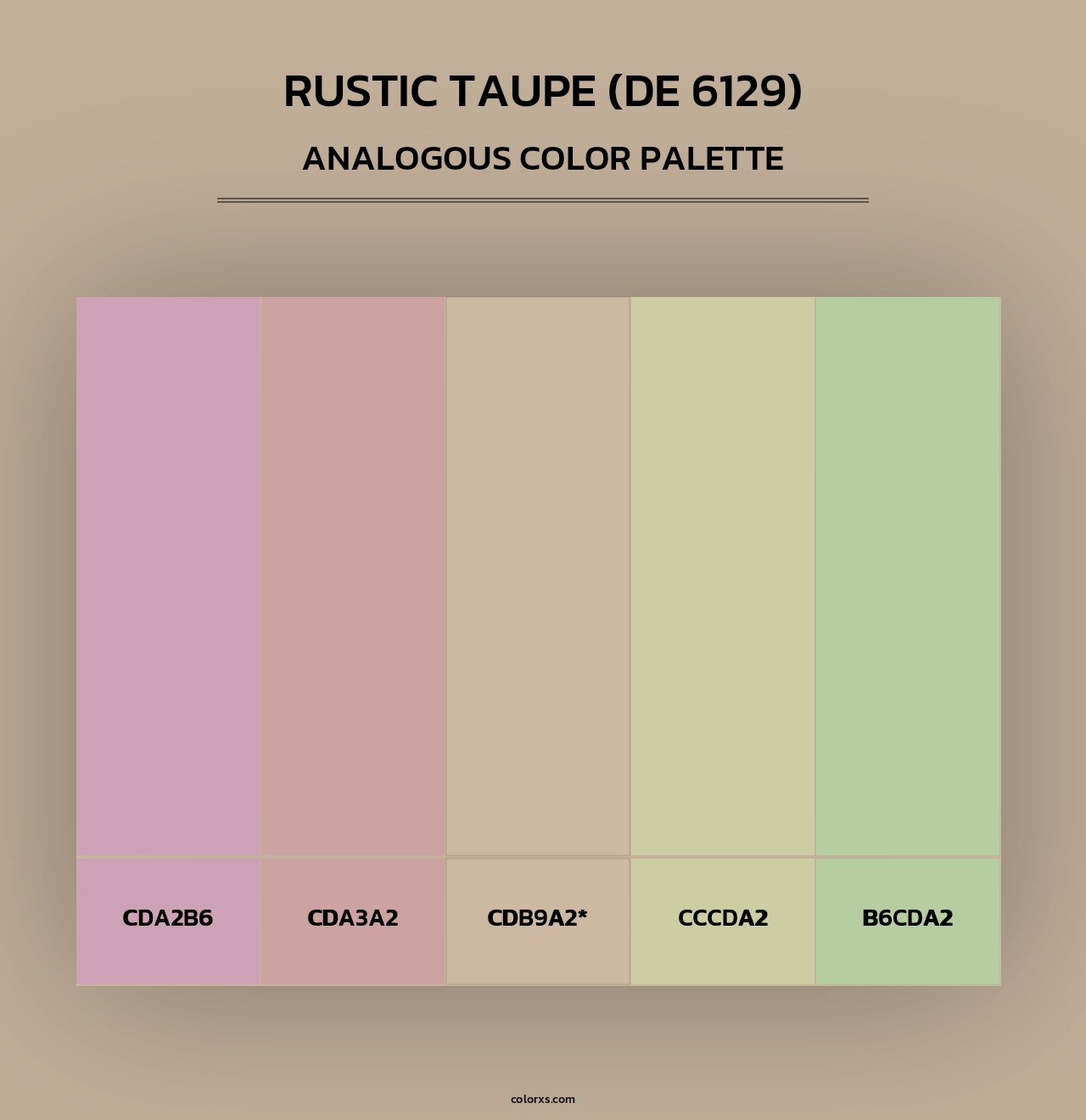 Rustic Taupe (DE 6129) - Analogous Color Palette