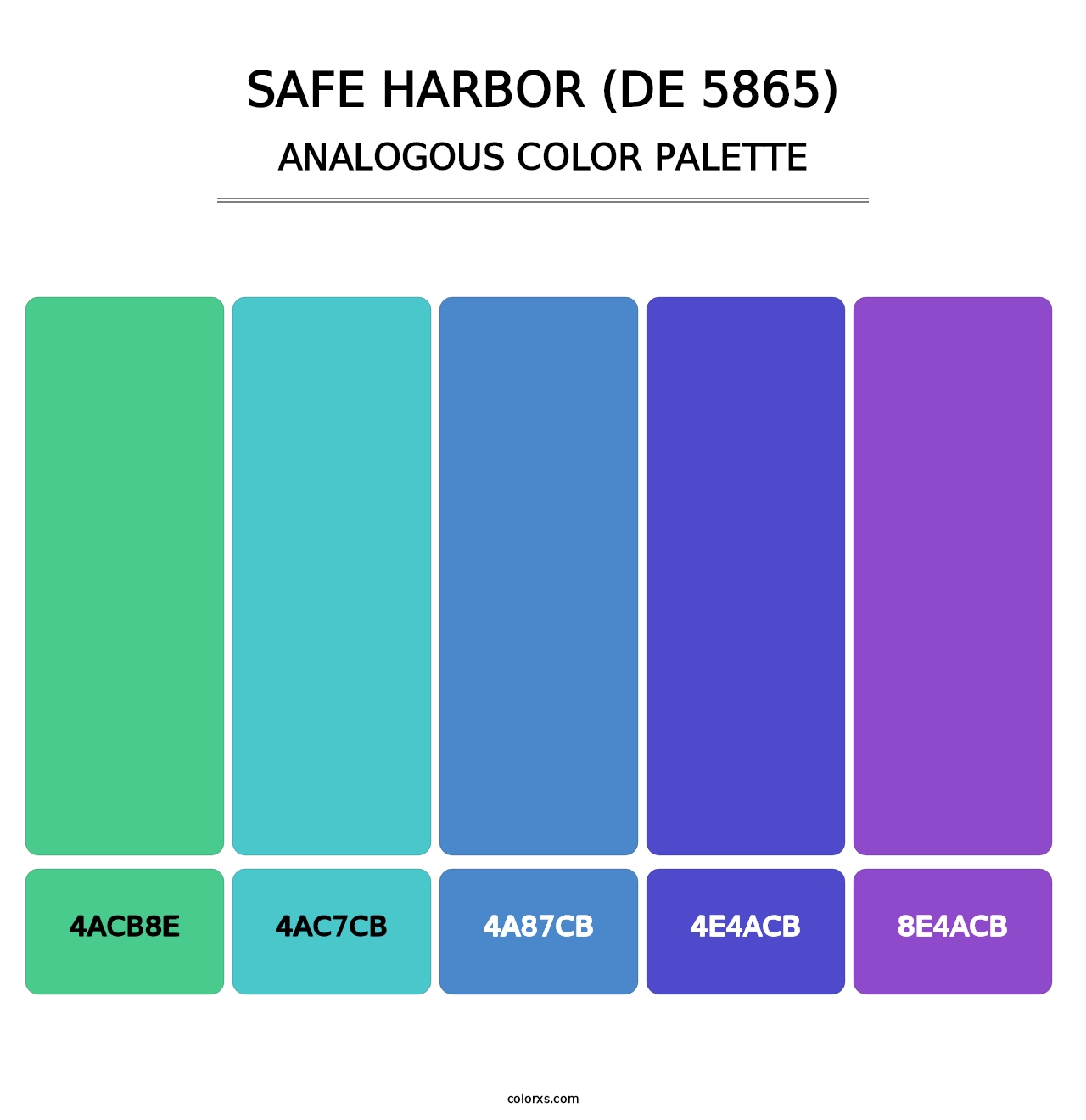 Safe Harbor (DE 5865) - Analogous Color Palette