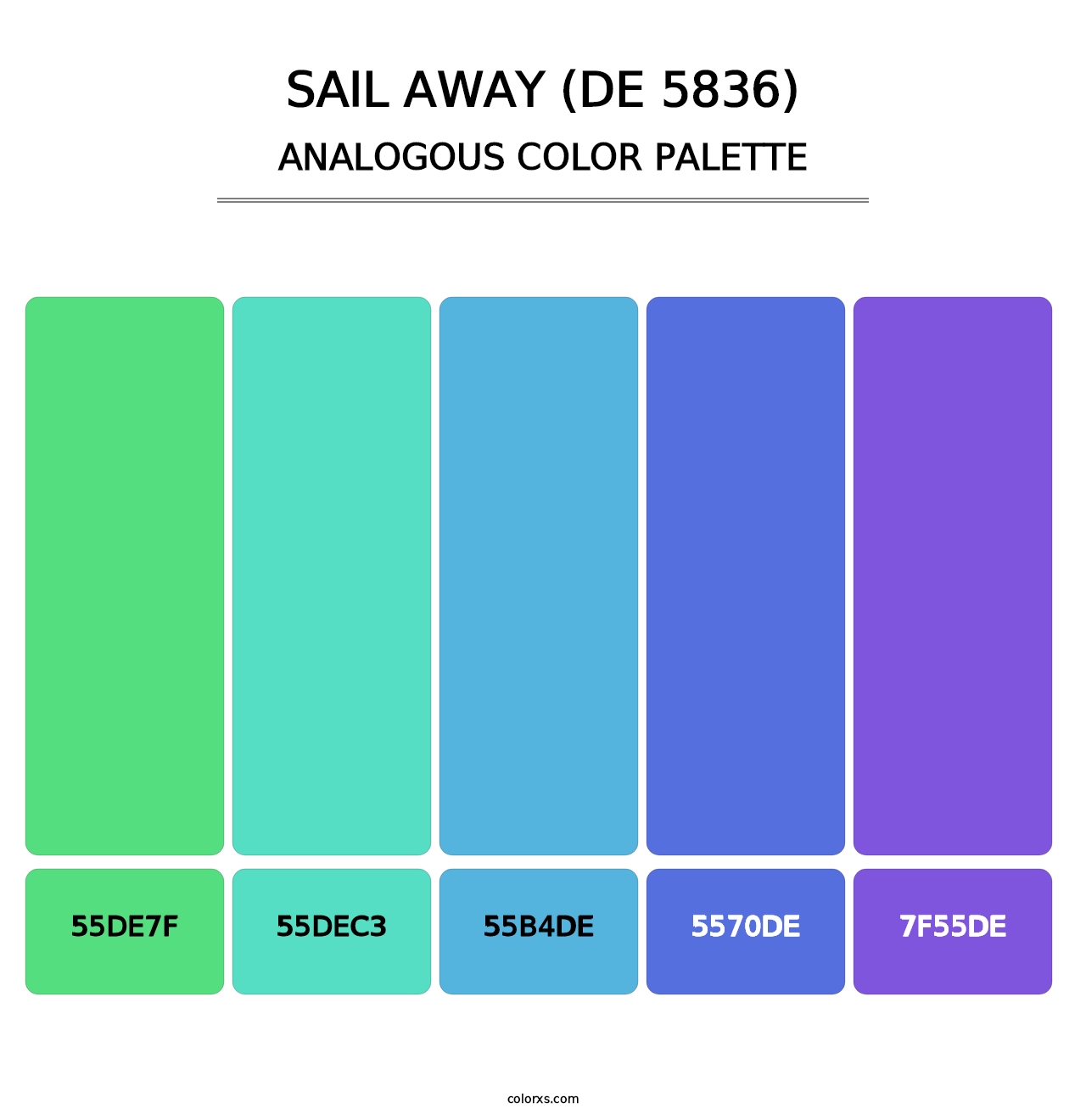 Sail Away (DE 5836) - Analogous Color Palette