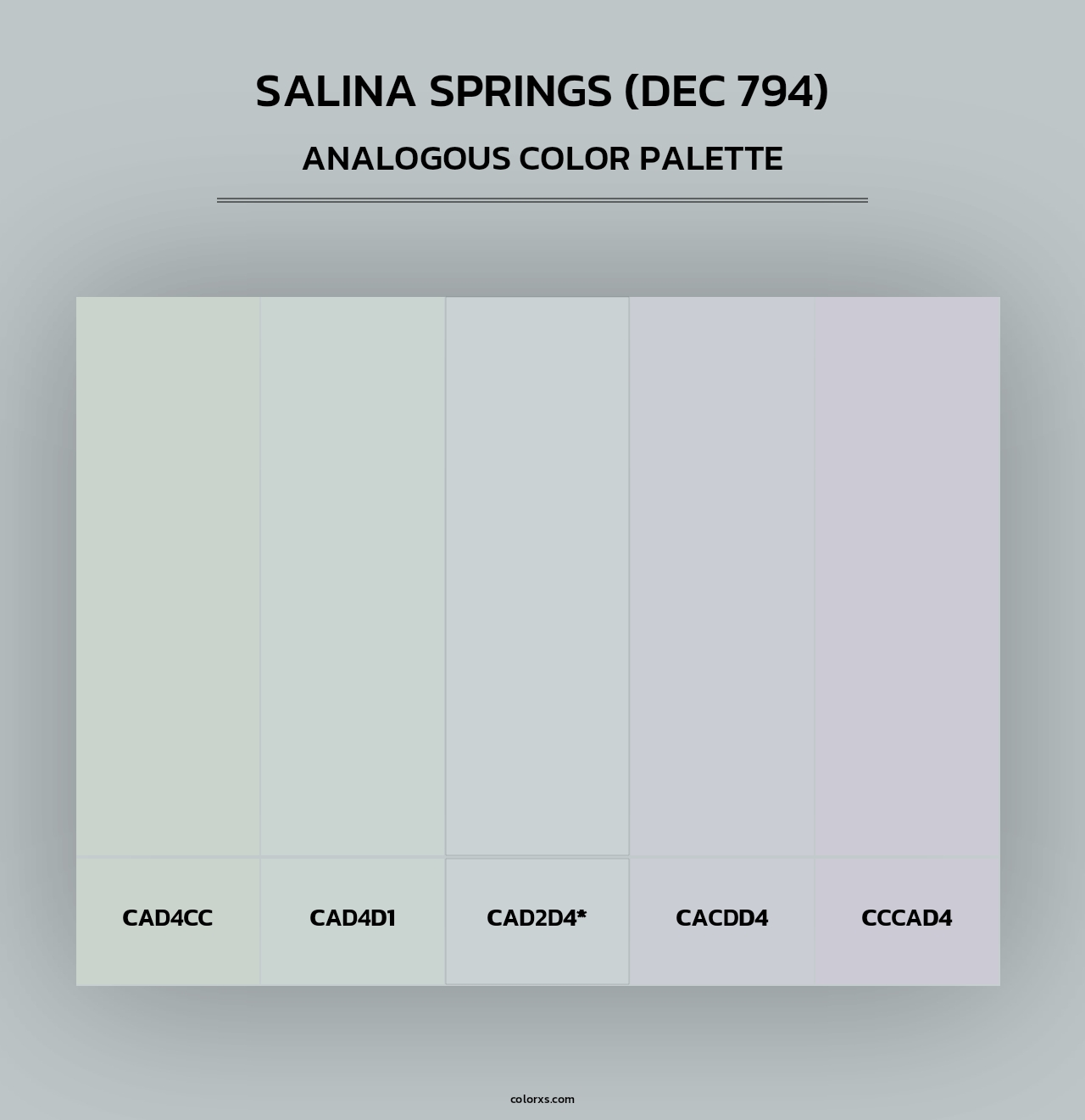 Salina Springs (DEC 794) - Analogous Color Palette