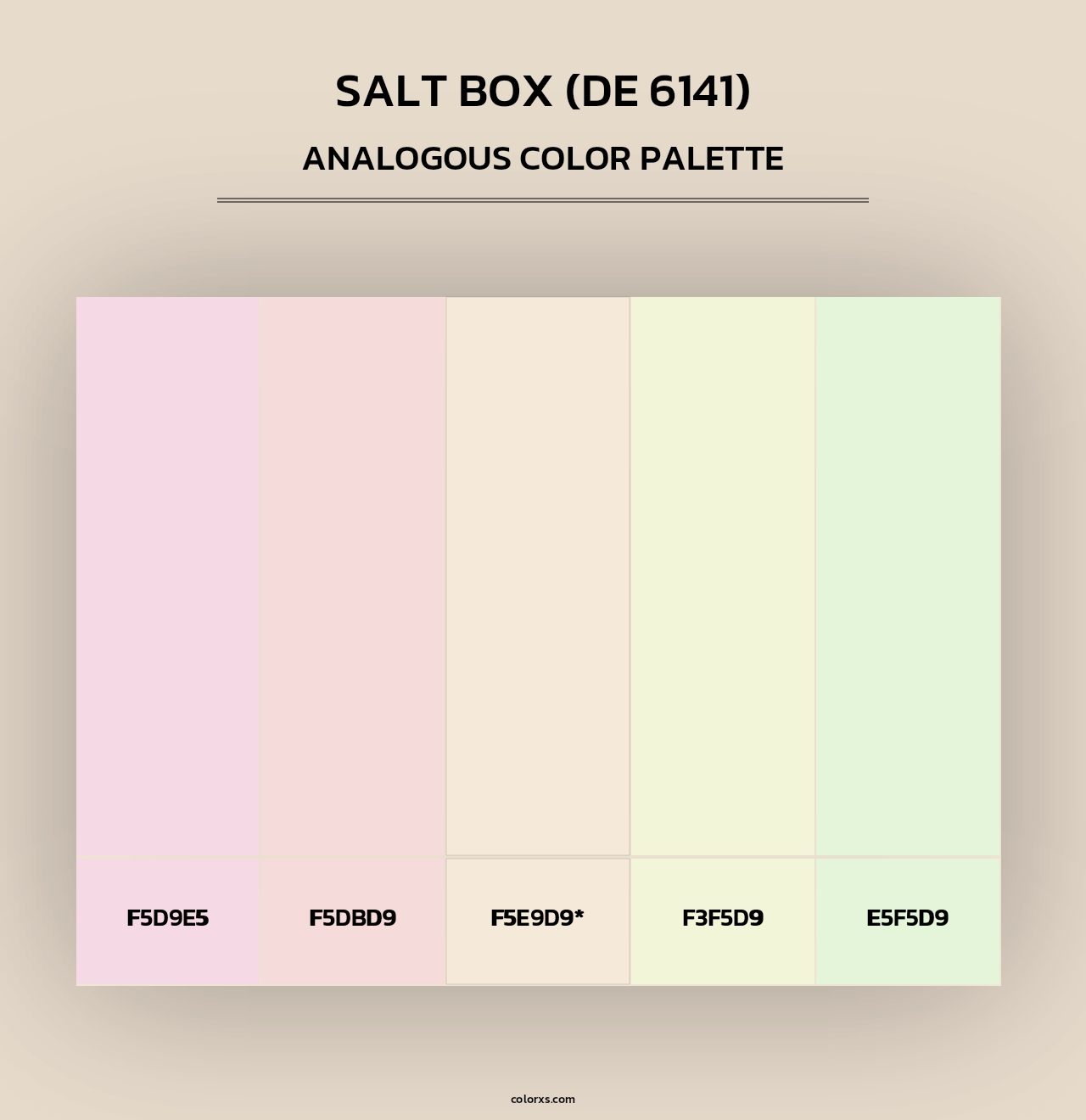 Salt Box (DE 6141) - Analogous Color Palette