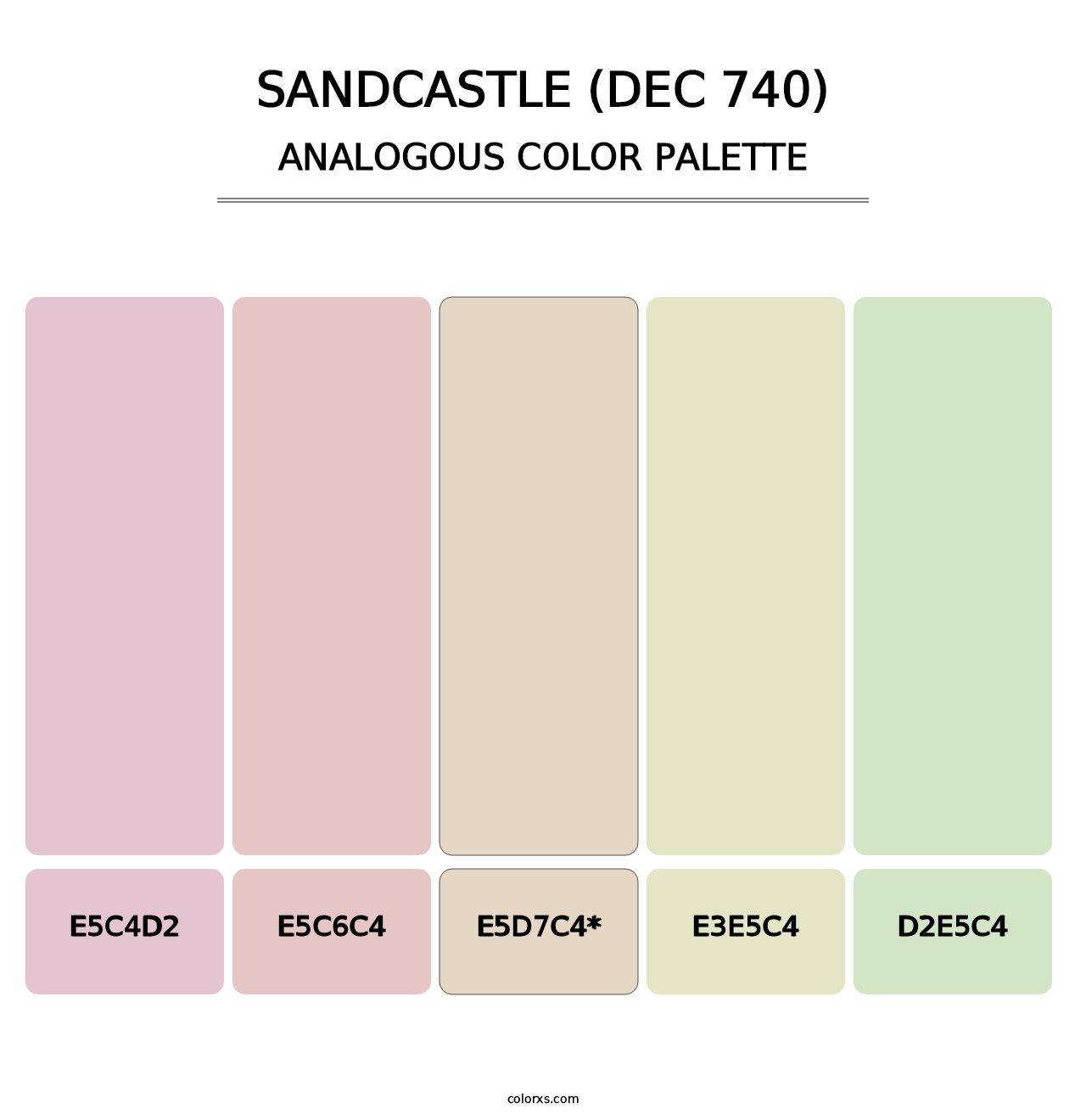 Sandcastle (DEC 740) - Analogous Color Palette
