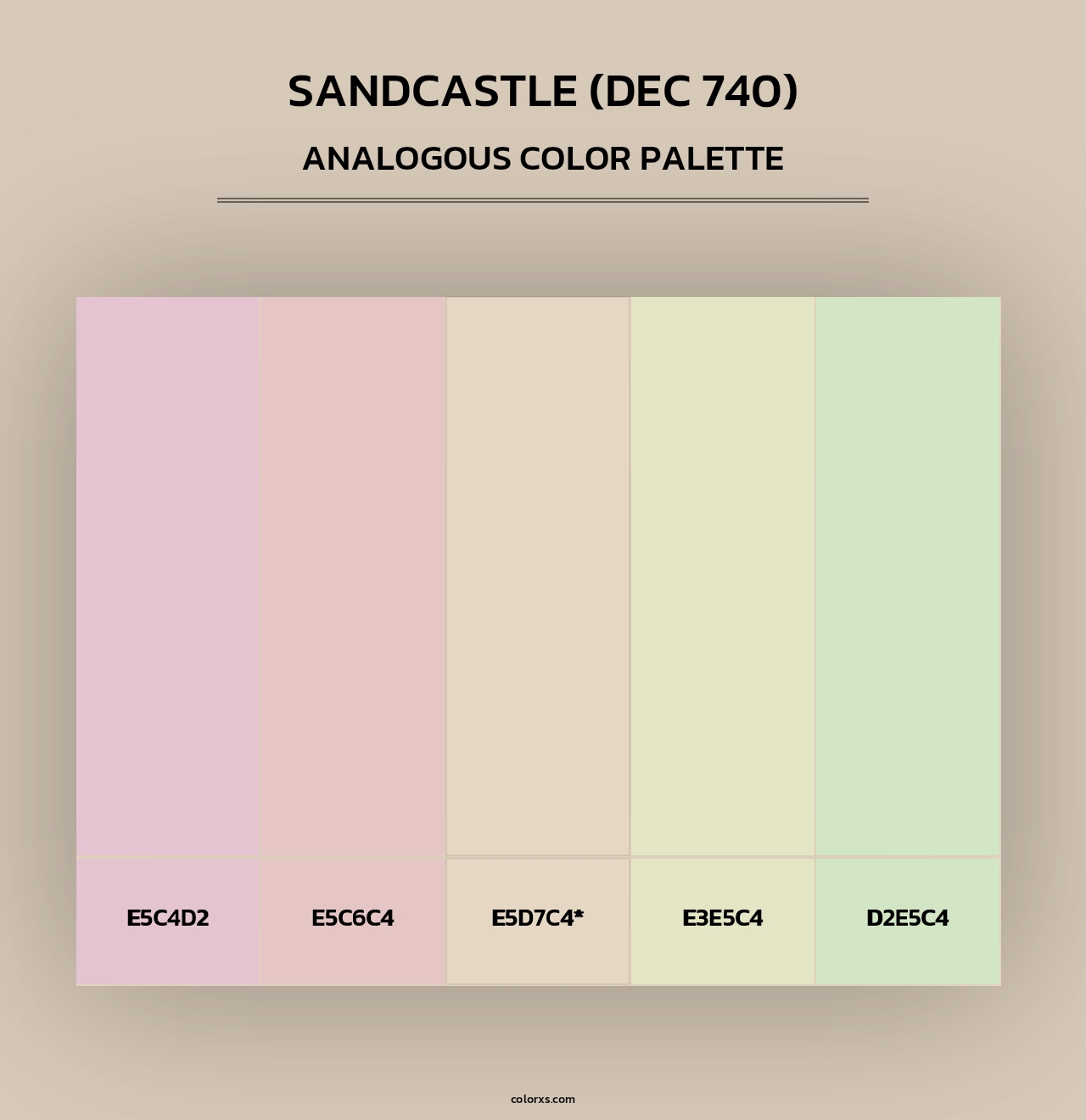 Sandcastle (DEC 740) - Analogous Color Palette