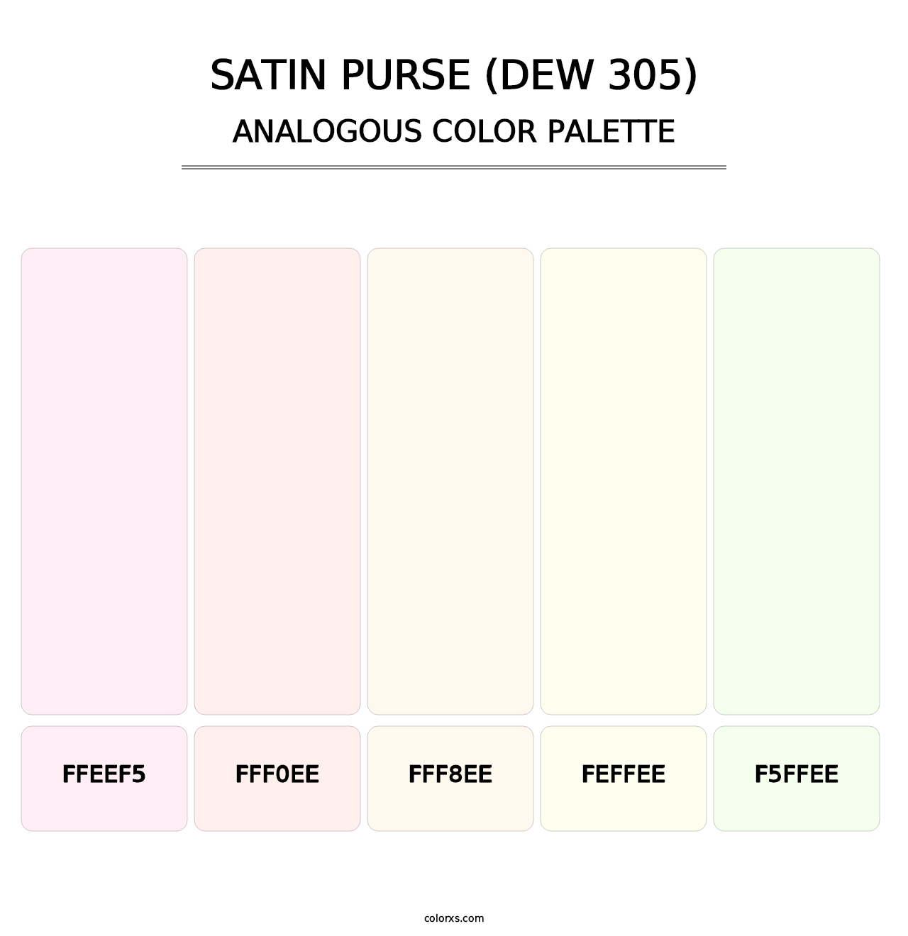 Satin Purse (DEW 305) - Analogous Color Palette