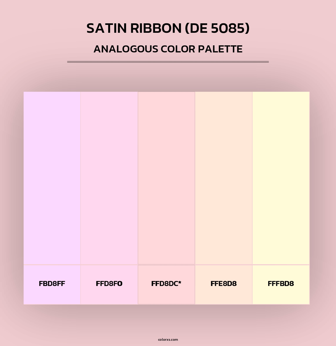 Satin Ribbon (DE 5085) - Analogous Color Palette