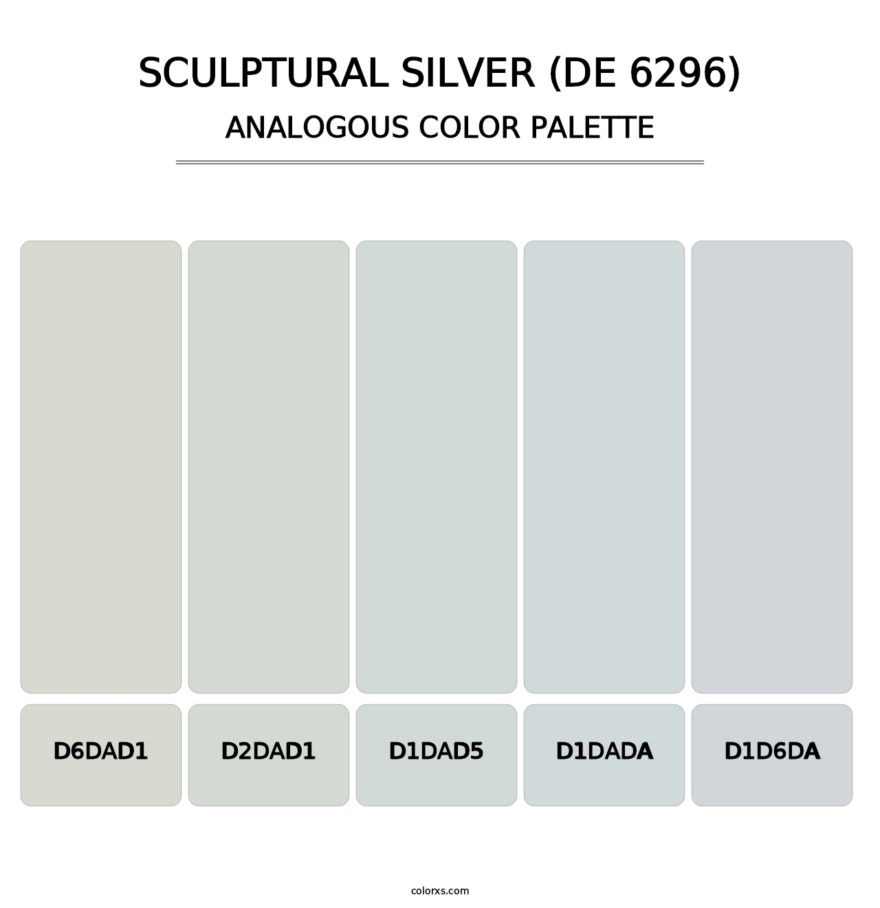 Sculptural Silver (DE 6296) - Analogous Color Palette