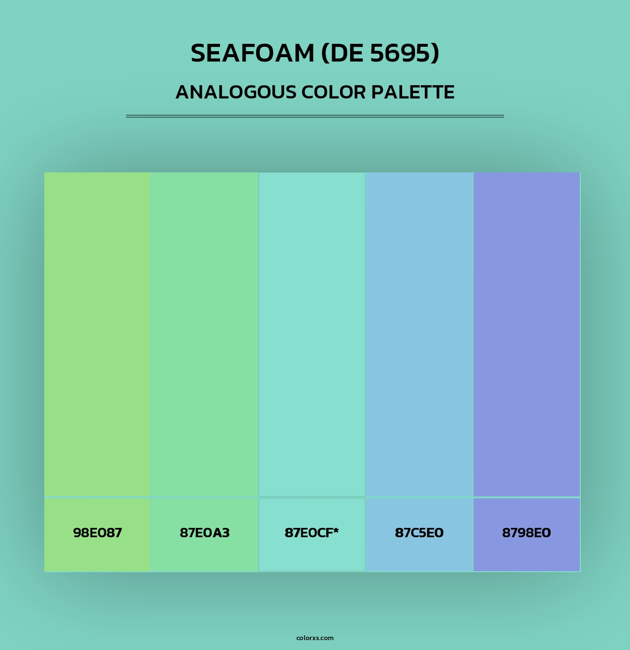 Seafoam (DE 5695) - Analogous Color Palette