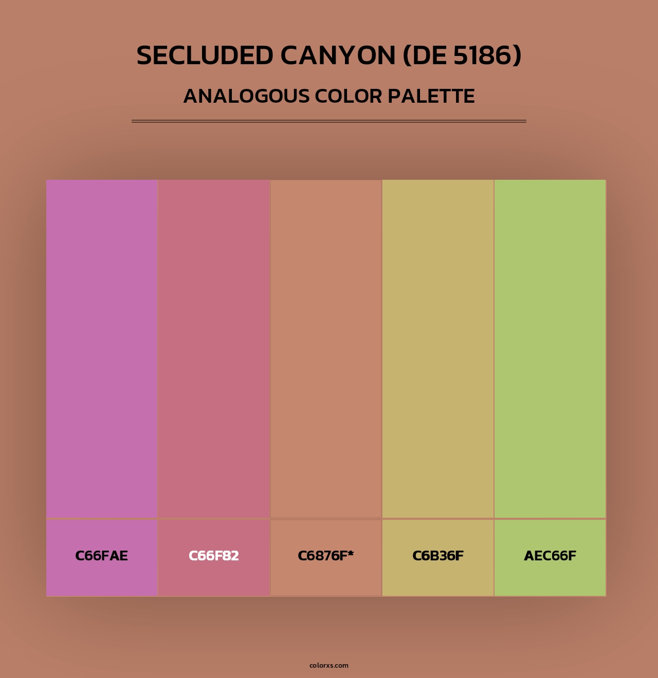 Secluded Canyon (DE 5186) - Analogous Color Palette