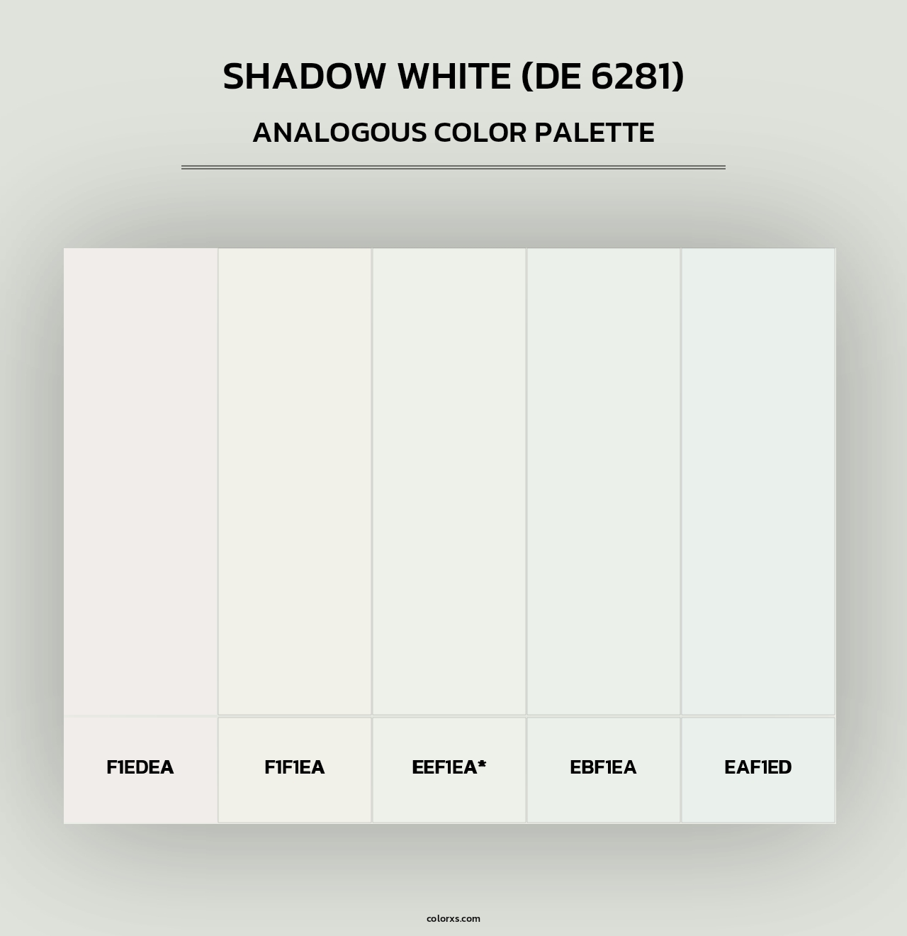 Shadow White (DE 6281) - Analogous Color Palette