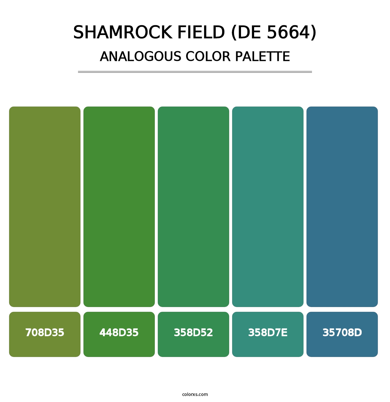 Shamrock Field (DE 5664) - Analogous Color Palette