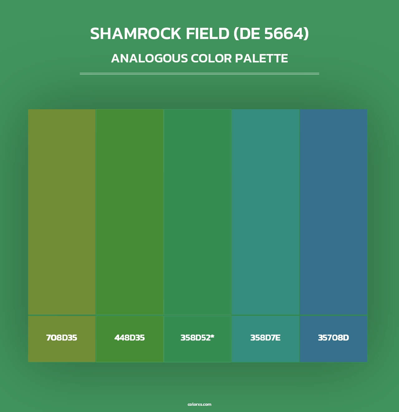 Shamrock Field (DE 5664) - Analogous Color Palette