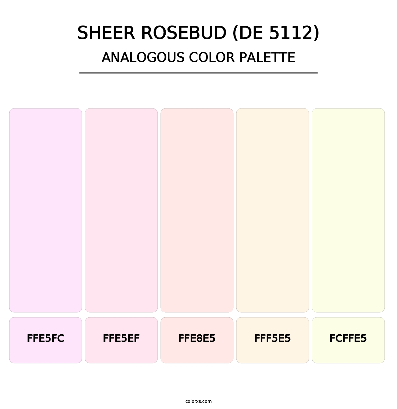 Sheer Rosebud (DE 5112) - Analogous Color Palette