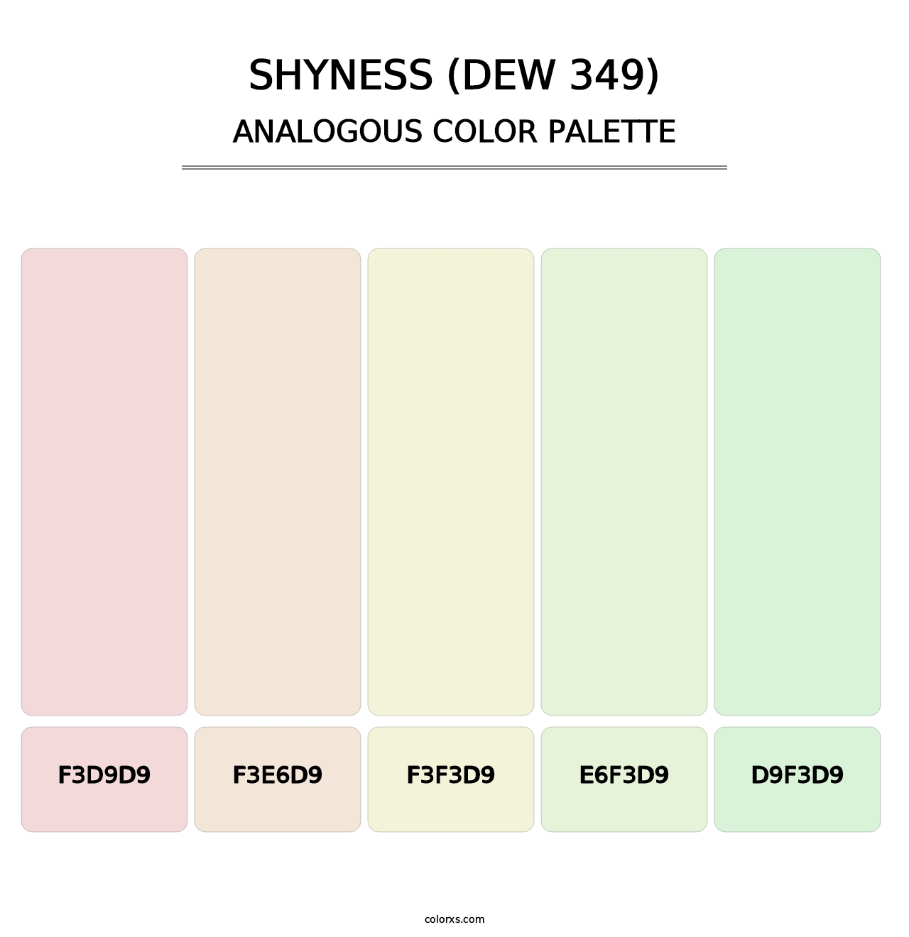 Shyness (DEW 349) - Analogous Color Palette