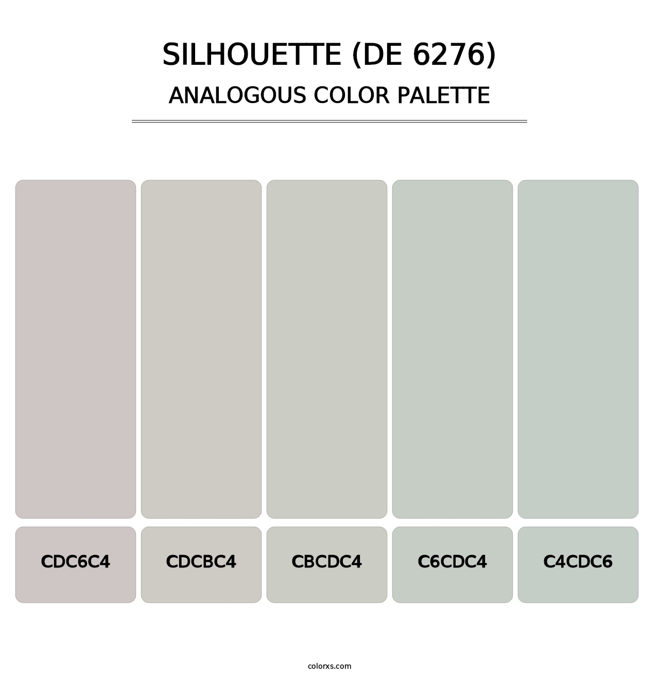 Silhouette (DE 6276) - Analogous Color Palette