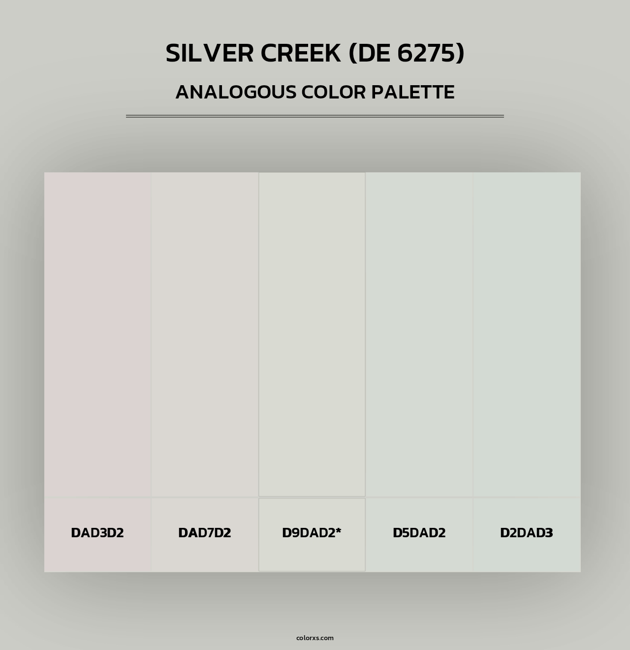 Silver Creek (DE 6275) - Analogous Color Palette