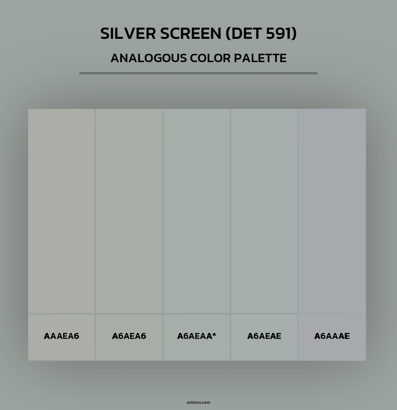 Silver Screen (DET 591) - Analogous Color Palette