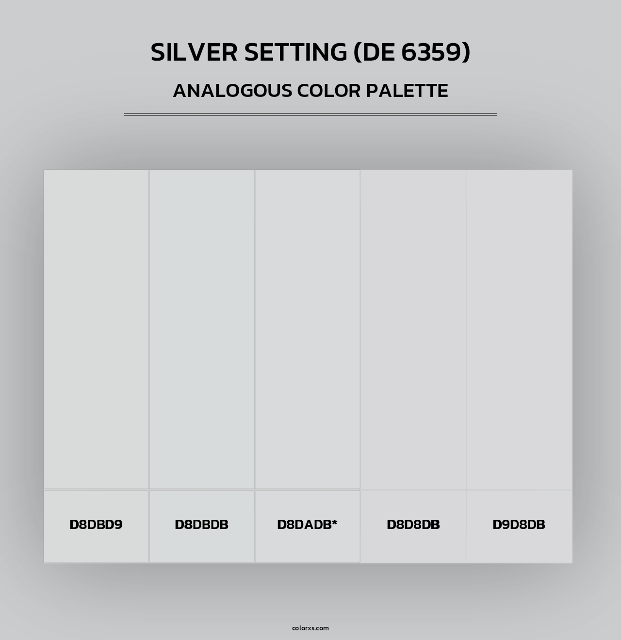 Silver Setting (DE 6359) - Analogous Color Palette