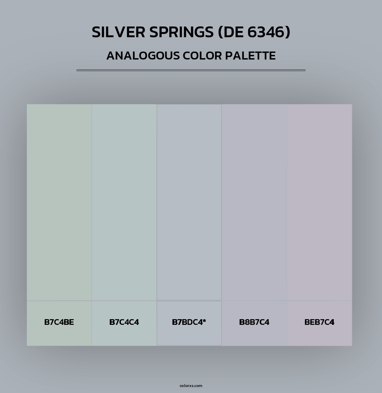 Silver Springs (DE 6346) - Analogous Color Palette