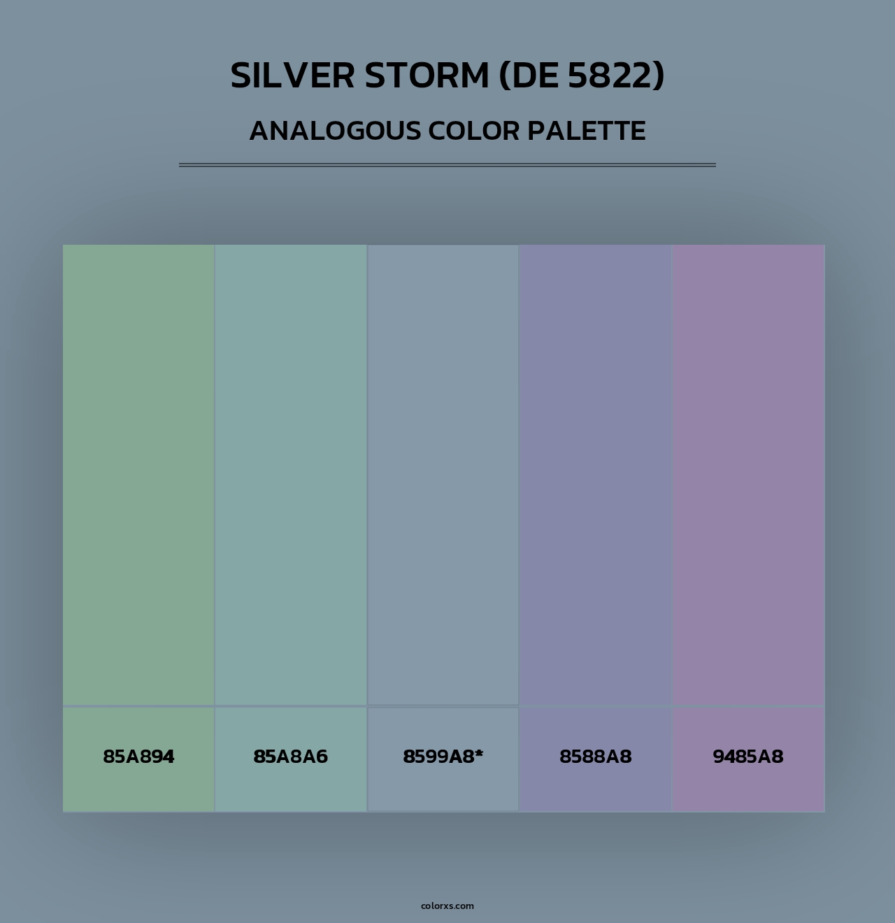 Silver Storm (DE 5822) - Analogous Color Palette