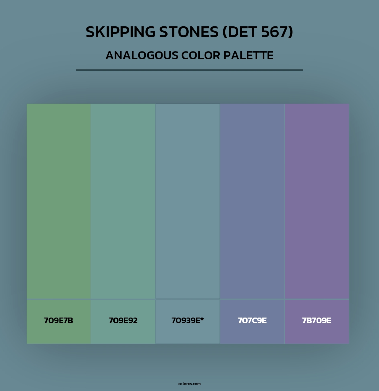 Skipping Stones (DET 567) - Analogous Color Palette