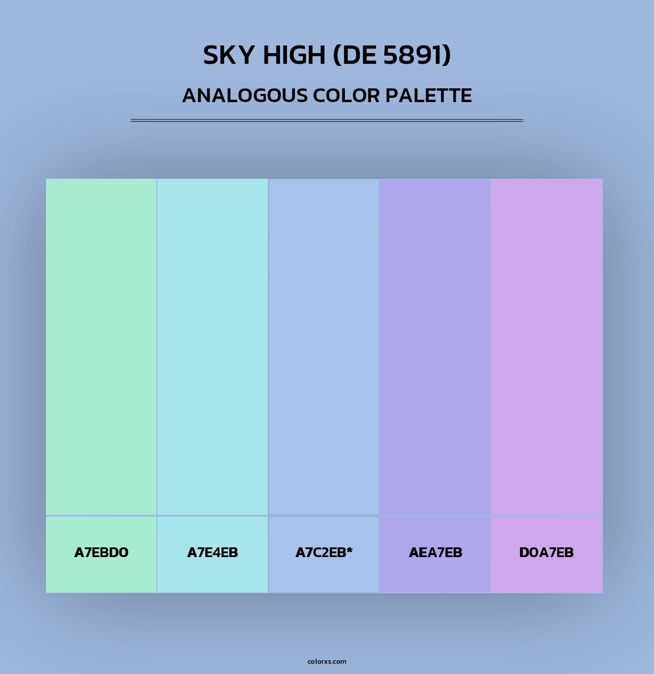 Sky High (DE 5891) - Analogous Color Palette