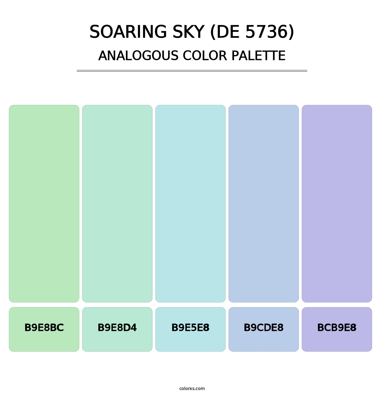 Soaring Sky (DE 5736) - Analogous Color Palette