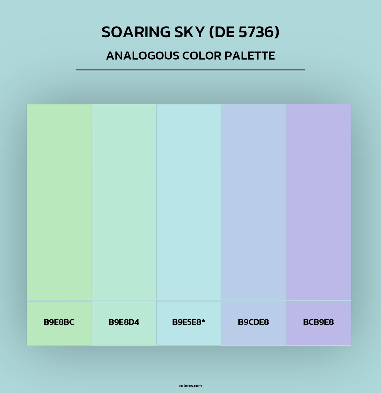 Soaring Sky (DE 5736) - Analogous Color Palette