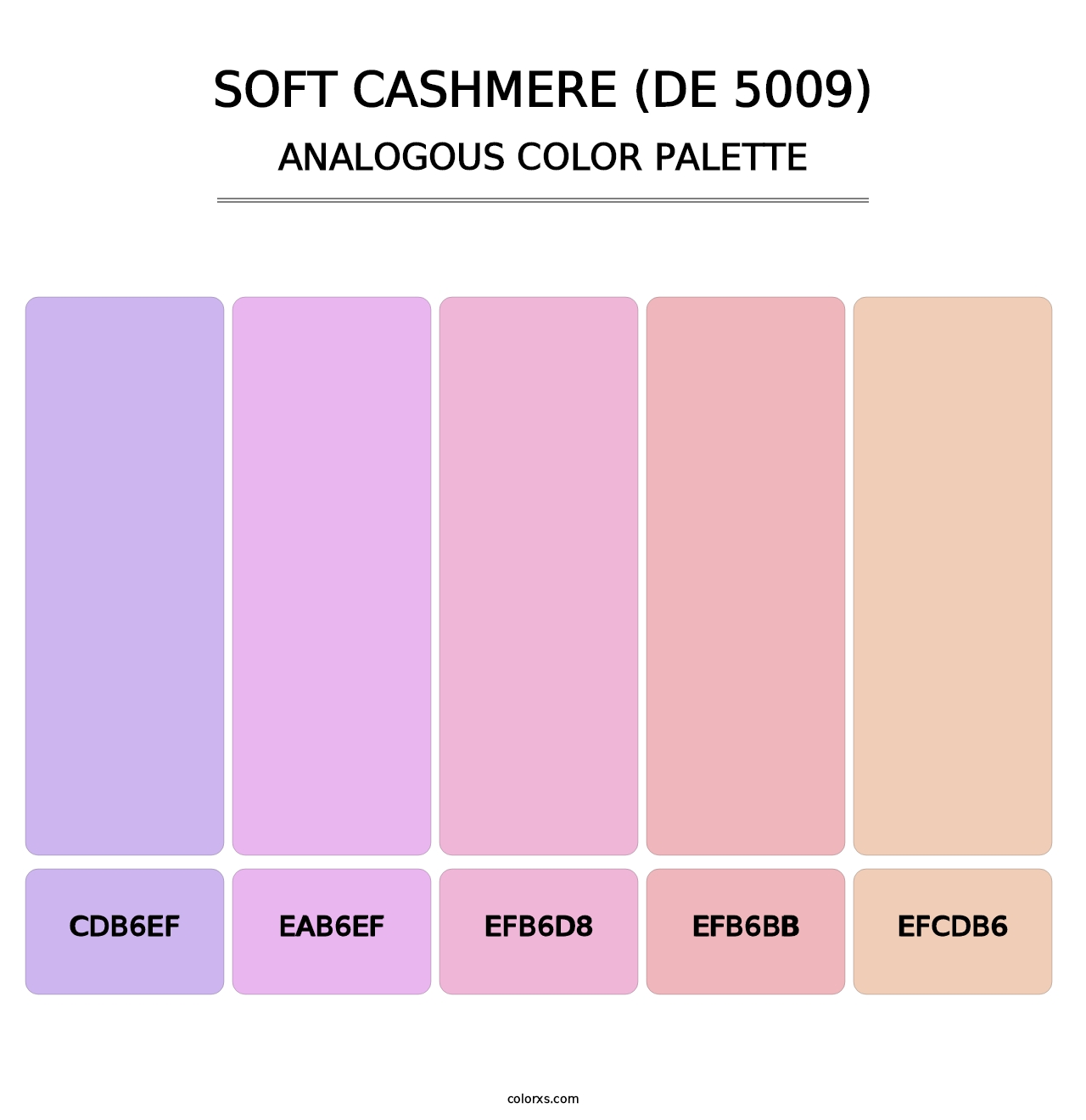 Soft Cashmere (DE 5009) - Analogous Color Palette