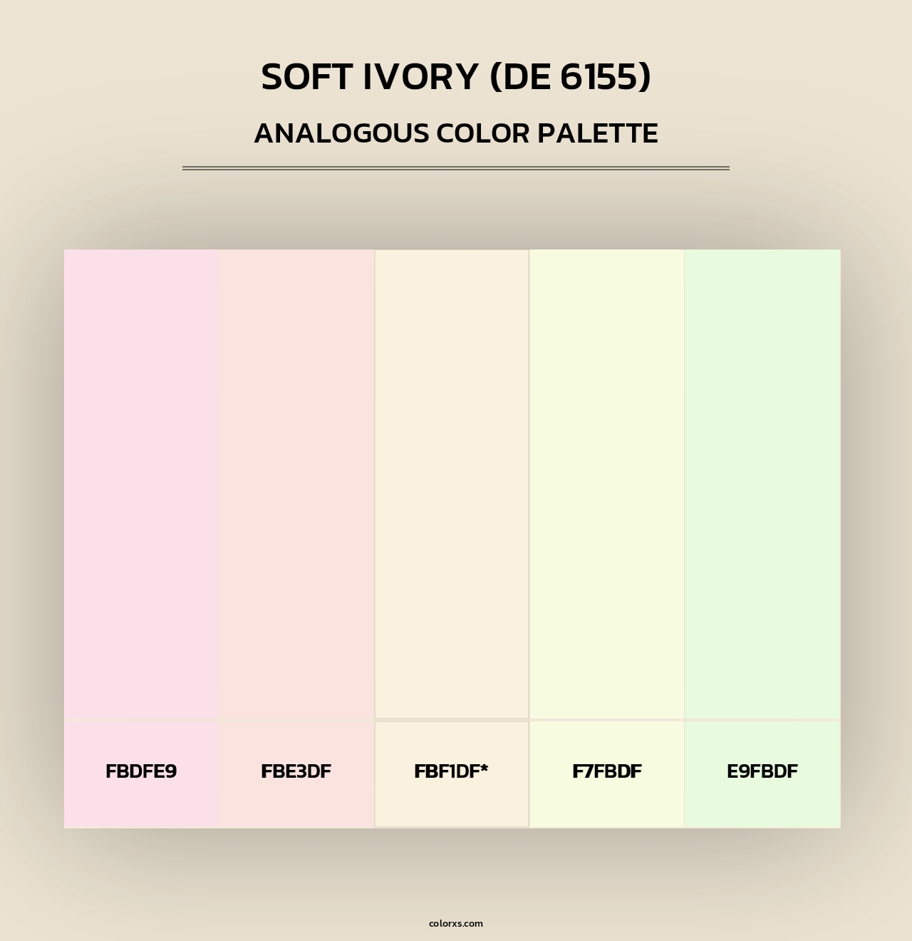 Soft Ivory (DE 6155) - Analogous Color Palette