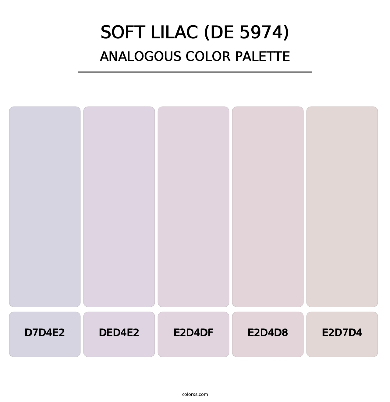 Soft Lilac (DE 5974) - Analogous Color Palette