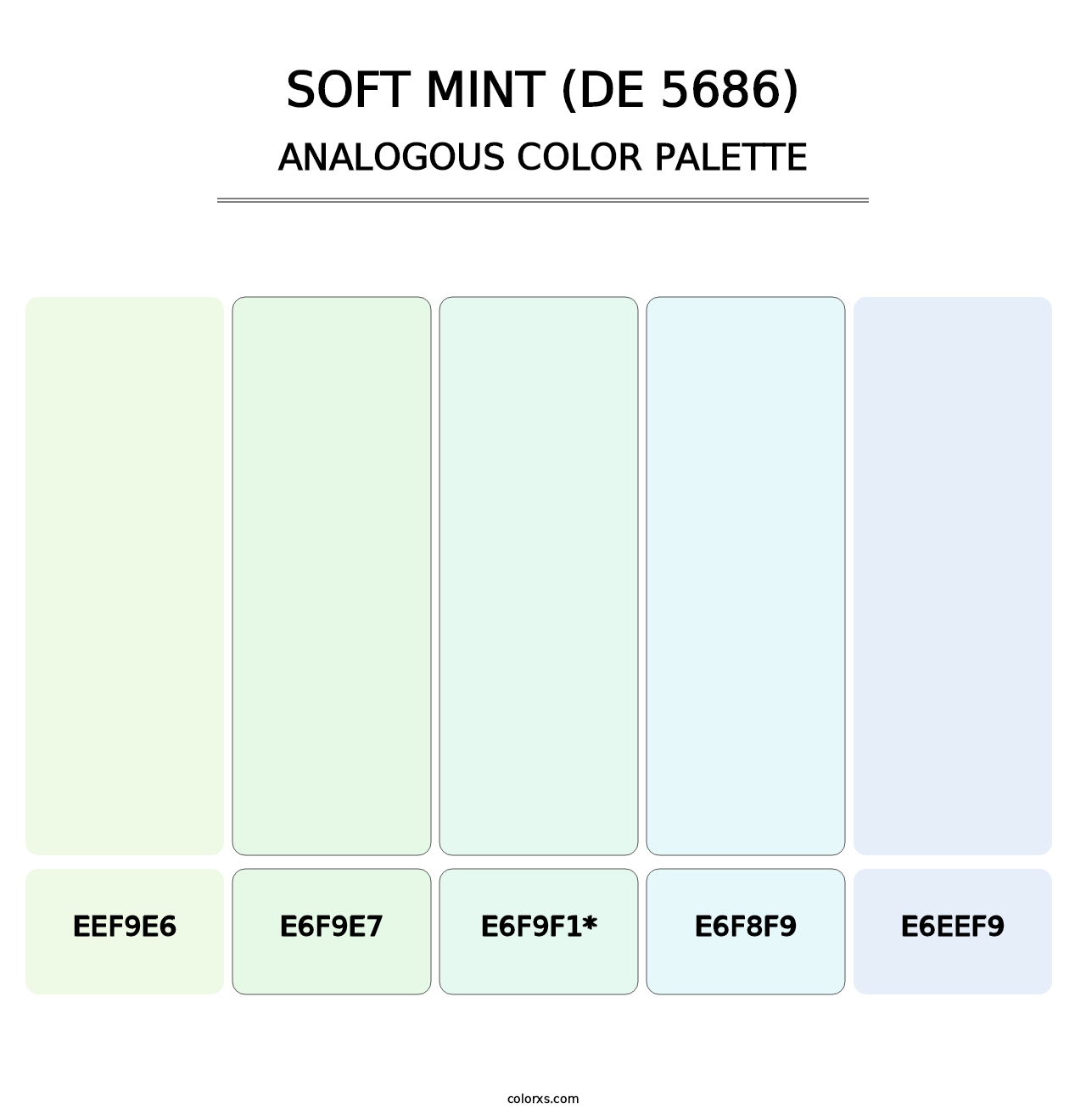 Soft Mint (DE 5686) - Analogous Color Palette