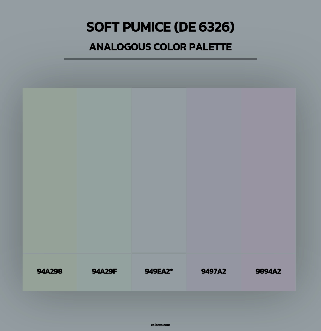 Soft Pumice (DE 6326) - Analogous Color Palette