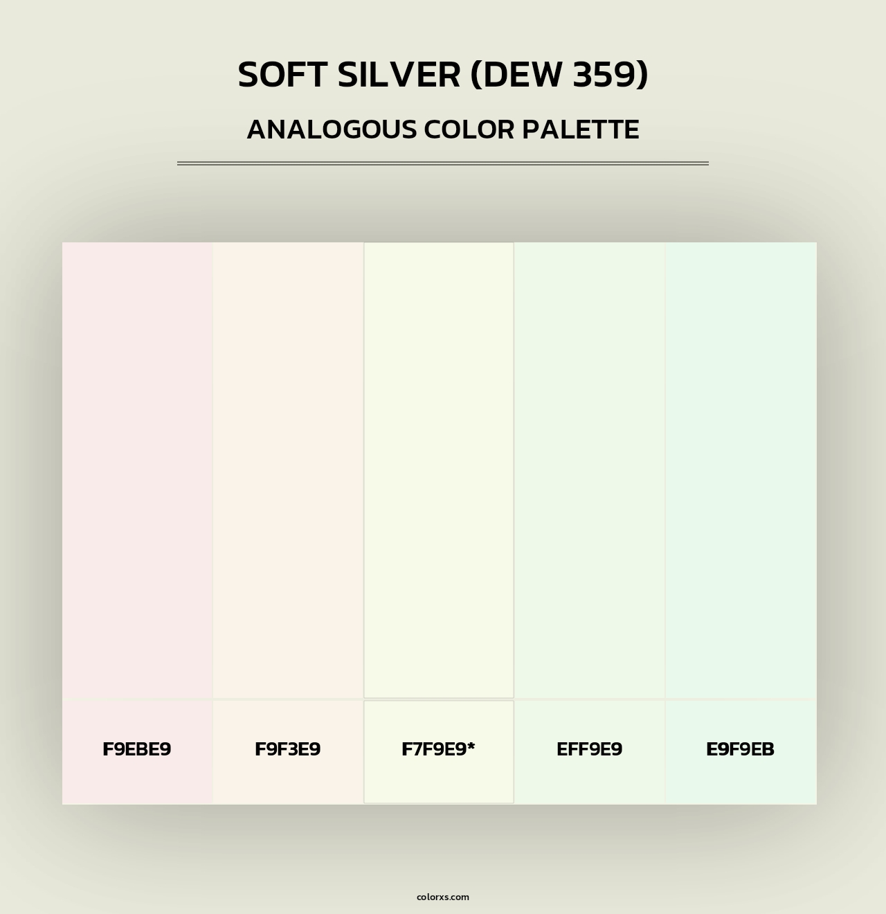 Soft Silver (DEW 359) - Analogous Color Palette