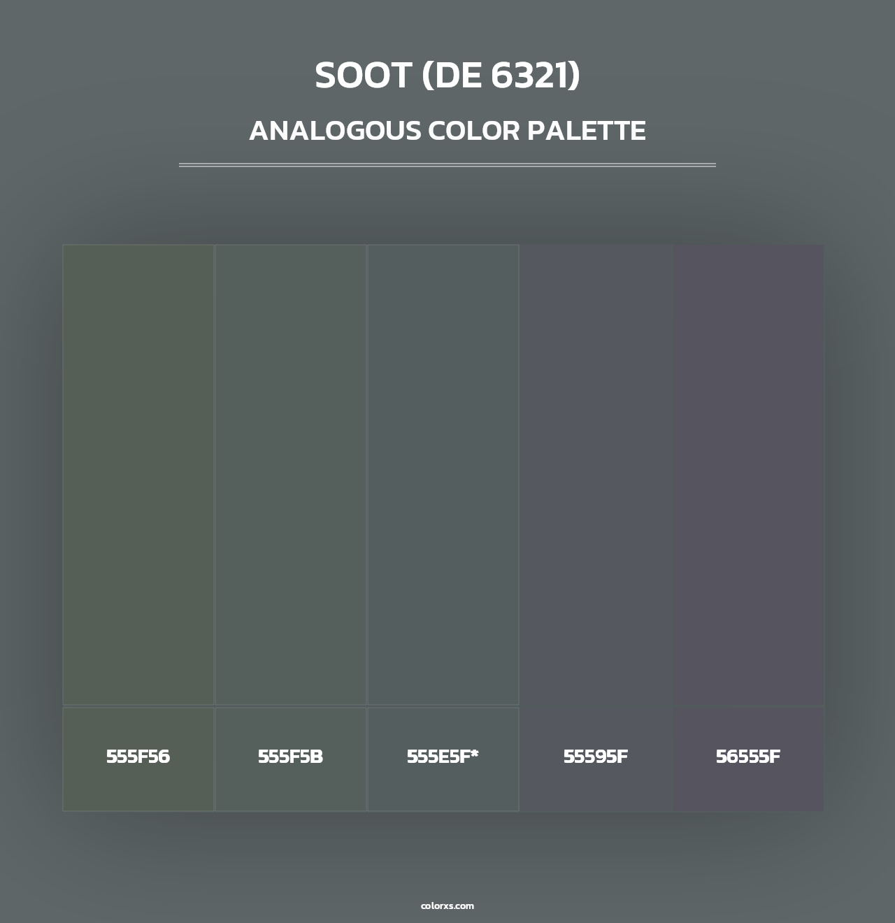 Soot (DE 6321) - Analogous Color Palette