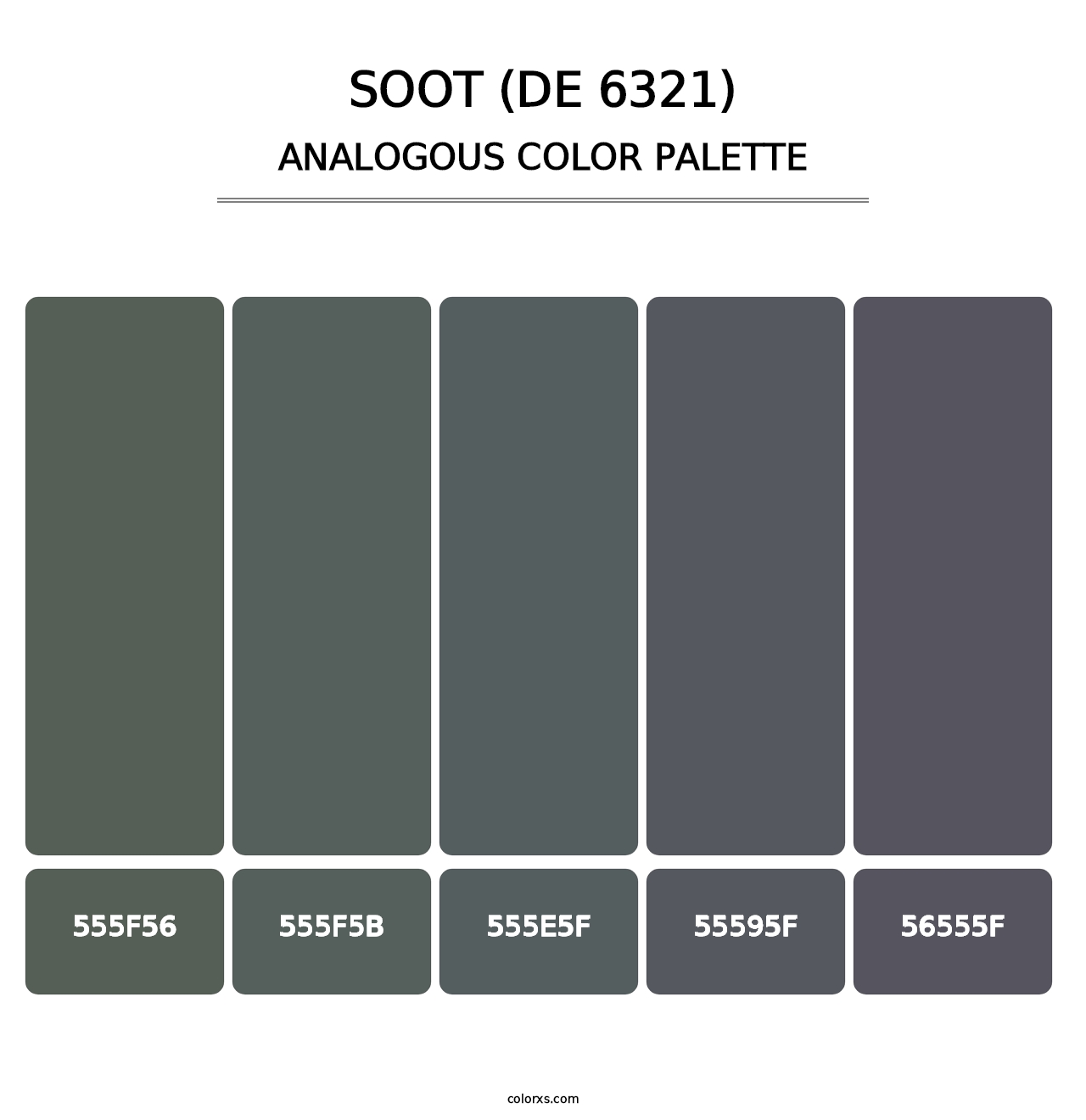 Soot (DE 6321) - Analogous Color Palette