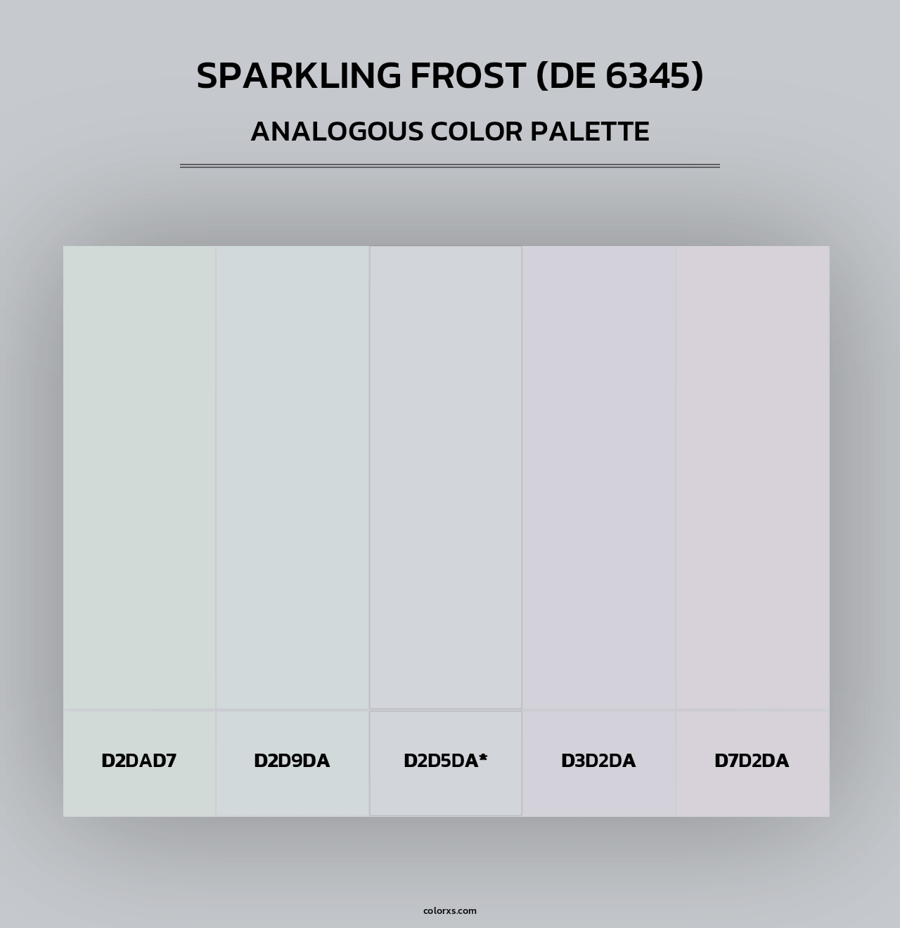 Sparkling Frost (DE 6345) - Analogous Color Palette